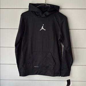 Black Jordan Hoodie with Logo Sz L (12/13)